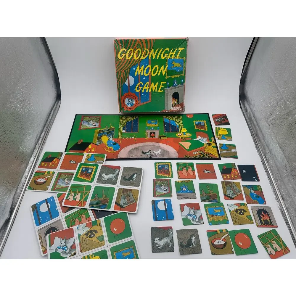 Goodnight Moon matching memory game for kids Board Game Learning Educational